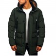 New autumn and winter men's cotton-padded jacket casual down padded jacket men's thick padded jacket solid color hooded men's jacket