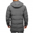 New autumn and winter men's cotton-padded jacket casual down padded jacket men's thick padded jacket solid color hooded men's jacket