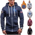 New products for autumn and winter men's hooded sweater NASA astronaut print slim jacket