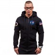 New products for autumn and winter men's hooded sweater NASA astronaut print slim jacket