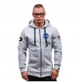 New products for autumn and winter men's hooded sweater NASA astronaut print slim jacket