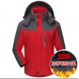 Winter outdoor mountaineering clothes cold-proof and warm riding fishing clothes jackets plus velvet jackets overalls men