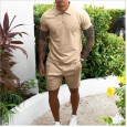 New suit men's summer sports trousers full set of short-sleeved two-piece t-shirt shorts men