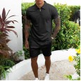 New suit men's summer sports trousers full set of short-sleeved two-piece t-shirt shorts men