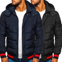 New style cotton-padded jacket men's winter jacket, men's cotton-padded jacket, handsome jacket, warm winter clothes, men's padded jacket, hooded cotton-padded jacket