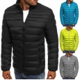 Winter men's solid color stand-up collar padded jacket stand-up collar casual jacket coat cotton-padded jacket men