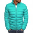 Winter men's solid color stand-up collar padded jacket stand-up collar casual jacket coat cotton-padded jacket men