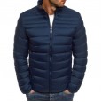 Winter men's solid color stand-up collar padded jacket stand-up collar casual jacket coat cotton-padded jacket men