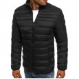 Winter men's solid color stand-up collar padded jacket stand-up collar casual jacket coat cotton-padded jacket men