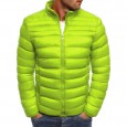 Winter men's solid color stand-up collar padded jacket stand-up collar casual jacket coat cotton-padded jacket men