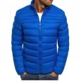 Winter men's solid color stand-up collar padded jacket stand-up collar casual jacket coat cotton-padded jacket men
