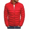Winter men's solid color stand-up collar padded jacket stand-up collar casual jacket coat cotton-padded jacket men