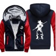 Autumn and winter European code new products plus velvet Wukong hooded jacket men's casual jacket sweater