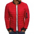 Cotton-padded jacket men's autumn and winter new men's self-cultivation cotton-padded jacket stand-up collar padded jacket solid color casual warm cotton jacket men