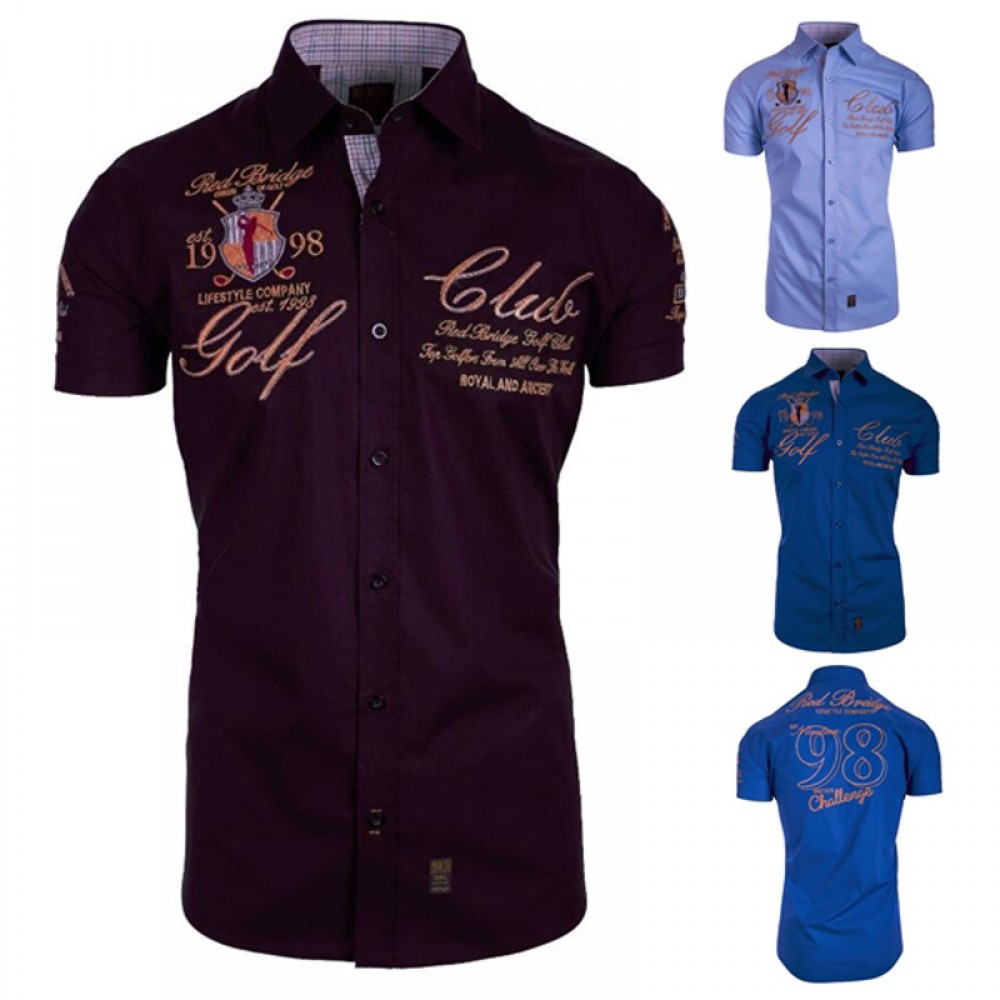 Summer Short Sleeve Shirt Men's Fashion Trend Printed Men's Personalized Shirt Men's Fashion Polo Shirt