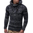 Ouma Fall and Winter Men's Turtleneck Sweater Long Sleeve Warm Cold-proof Knitted Sweater Men's Knitted Sweater Thicken