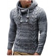 Ouma Fall and Winter Men's Turtleneck Sweater Long Sleeve Warm Cold-proof Knitted Sweater Men's Knitted Sweater Thicken