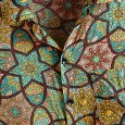 Men's rayon printed shirt Hawaiian style short-sleeved floral shirt
