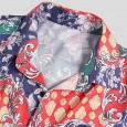 Men's print shirt Hawaiian short-sleeved flower shirt
