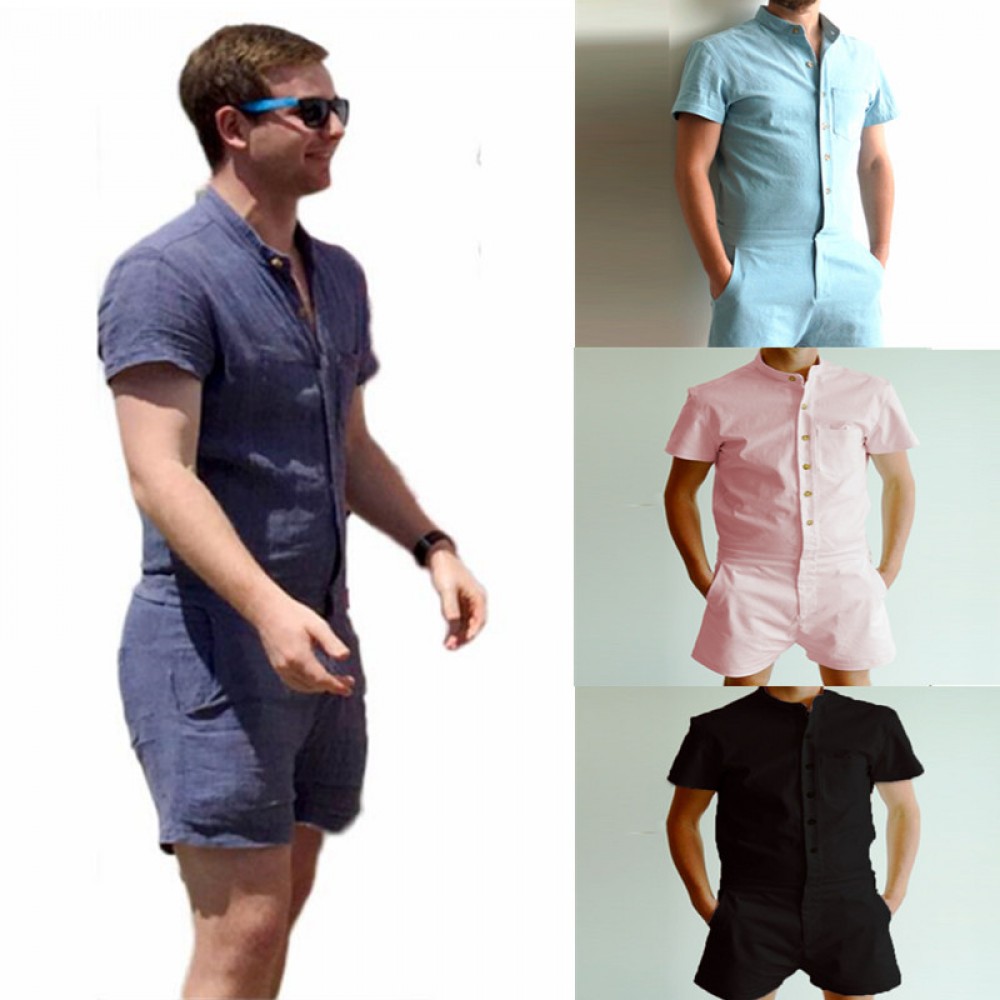 888 topic series men's conjoined pants tooling jumpsuit