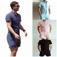 888 topic series men's conjoined pants tooling jumpsuit