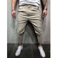 T75 men's solid color casual pants wild straight foot pants men's trousers