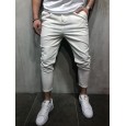 T75 men's solid color casual pants wild straight foot pants men's trousers