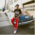 C404 new male color matching sports casual pants