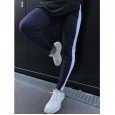T30 new men's casual color pants zipper troupe pants casual pants
