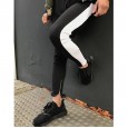 T30 new men's casual color pants zipper troupe pants casual pants