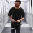 T05 men's sweater round leader sleeve bottoming shirt sweater