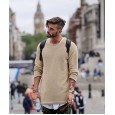 T05 men's sweater round leader sleeve bottoming shirt sweater