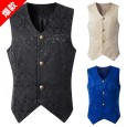 New Men's Medieval Clothing Retro Men's Short Vest Halloween Clothing