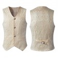 New Men's Medieval Clothing Retro Men's Short Vest Halloween Clothing