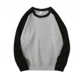 Spring And Autumn Color Matching Round Neck Tide Sweater Long Sleeves Loose Casual Service Advertising Shirt Cultural Clothes Printing