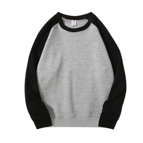 Spring And Autumn Color Matching Round Neck Tide Sweater Long Sleeves Loose Casual Service Advertising Shirt Cultural Clothes Printing