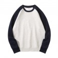Spring And Autumn Color Matching Round Neck Tide Sweater Long Sleeves Loose Casual Service Advertising Shirt Cultural Clothes Printing